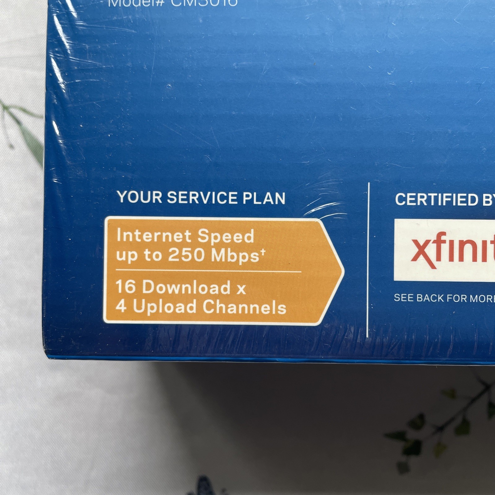 Linksys DOCSIS 3.0 16×4 Cable Modem #CM3016 New In Box Sealed Cox Charter