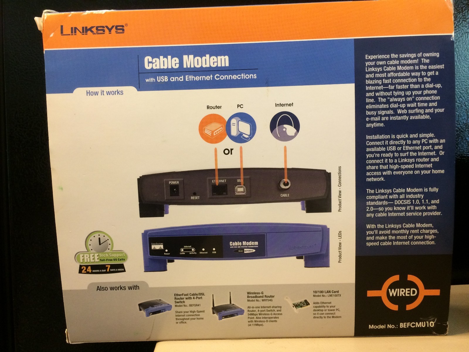 Linksys BEFCMU10 42.88 Mbps