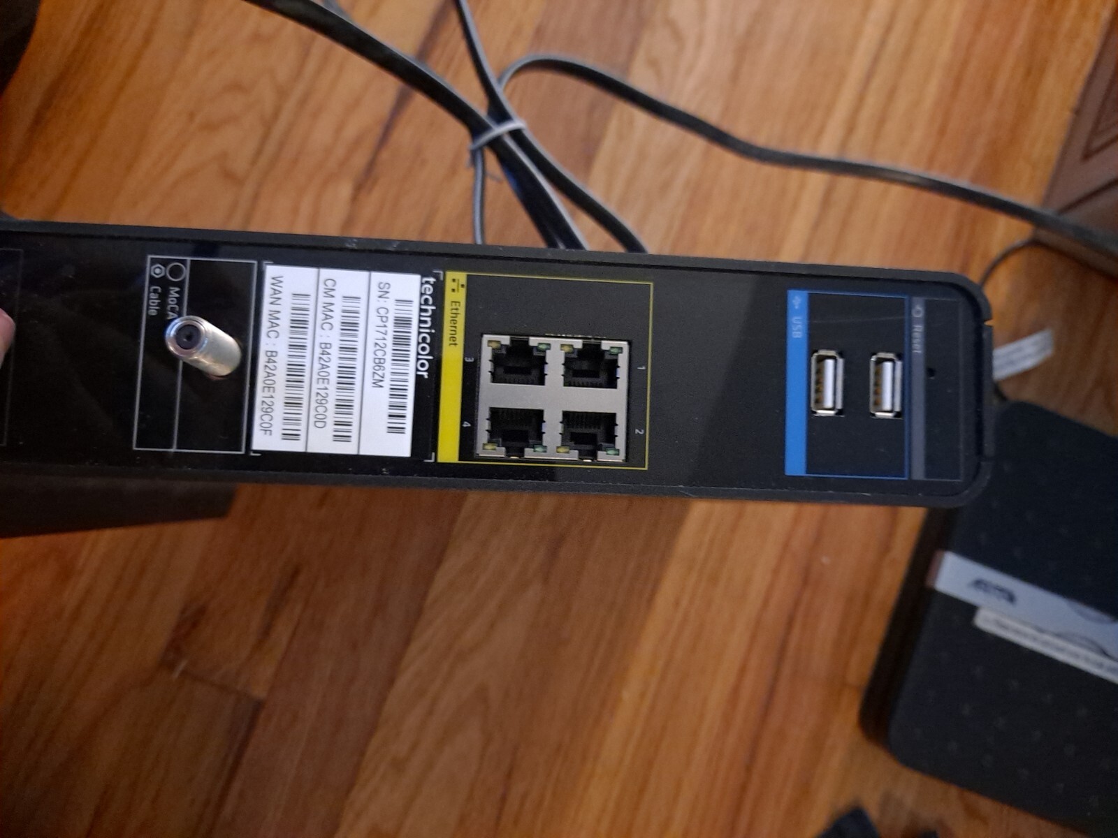 Technicolor Model-TC8715D Wireless Gateway TV Cable Modem
