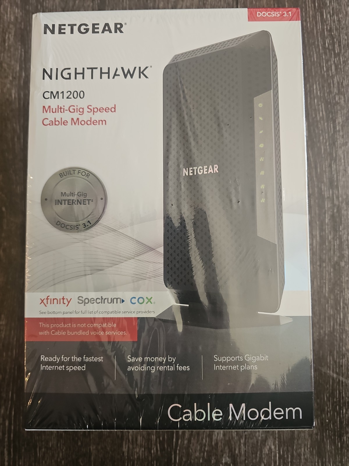 NETGEAR Nighthawk CM1200 DOCSIS 3.1 Cable Modem