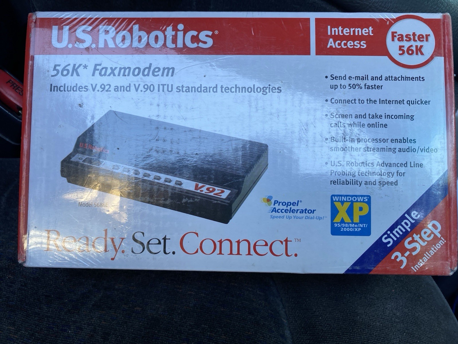 U.S. Robotics 56K Faxmodem Model 5686E V.92 V.90 NEW SEALED IN BOX Vintage NOS