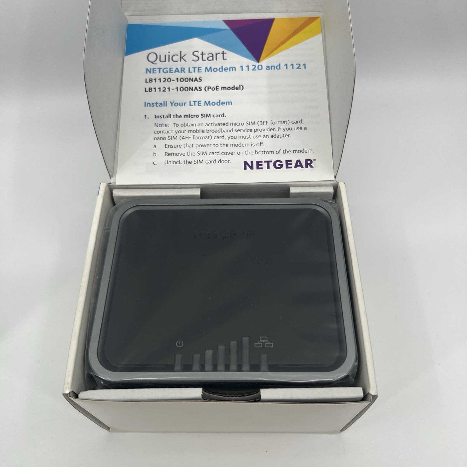 Netgear LB1120 4G LTE Broadband Modem 150Mbps Ethernet Network Device