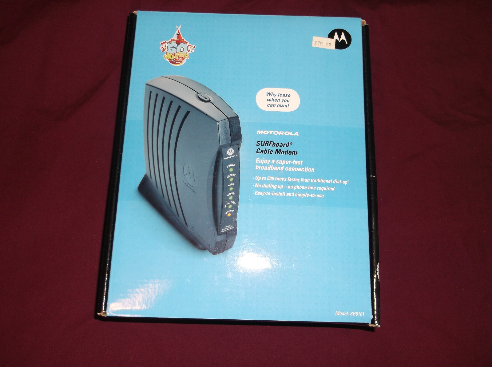 SEALED Motorola SURFboard SB5101U Cable Modem With AC Adapter BRAND NEW MINT