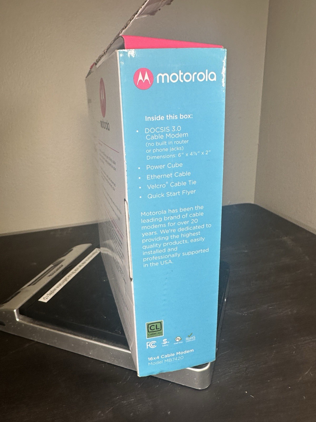 Motorola MB7420 – 16×4 Cable Modem – 686 Mbps – With Power Cord *TESTED*