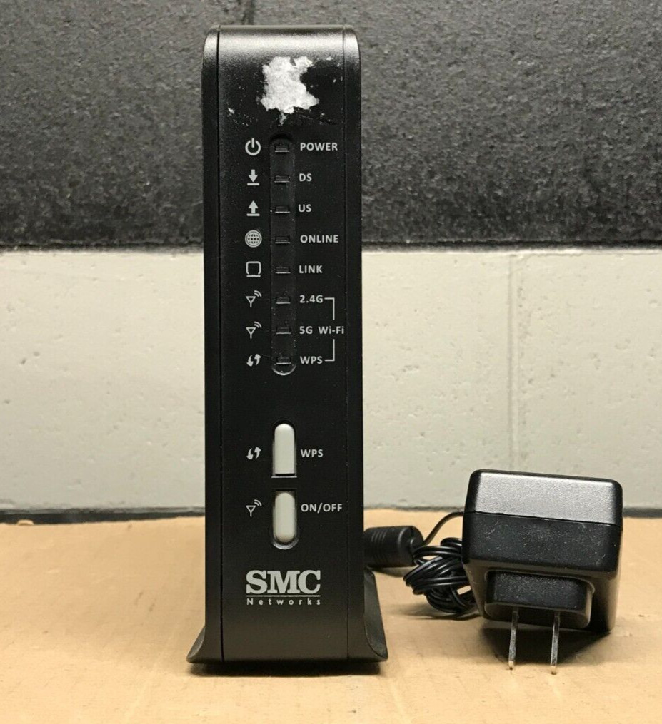 SMC Networks D3G1604W-033-NA Wireless Gateway Modem with Power Adapter