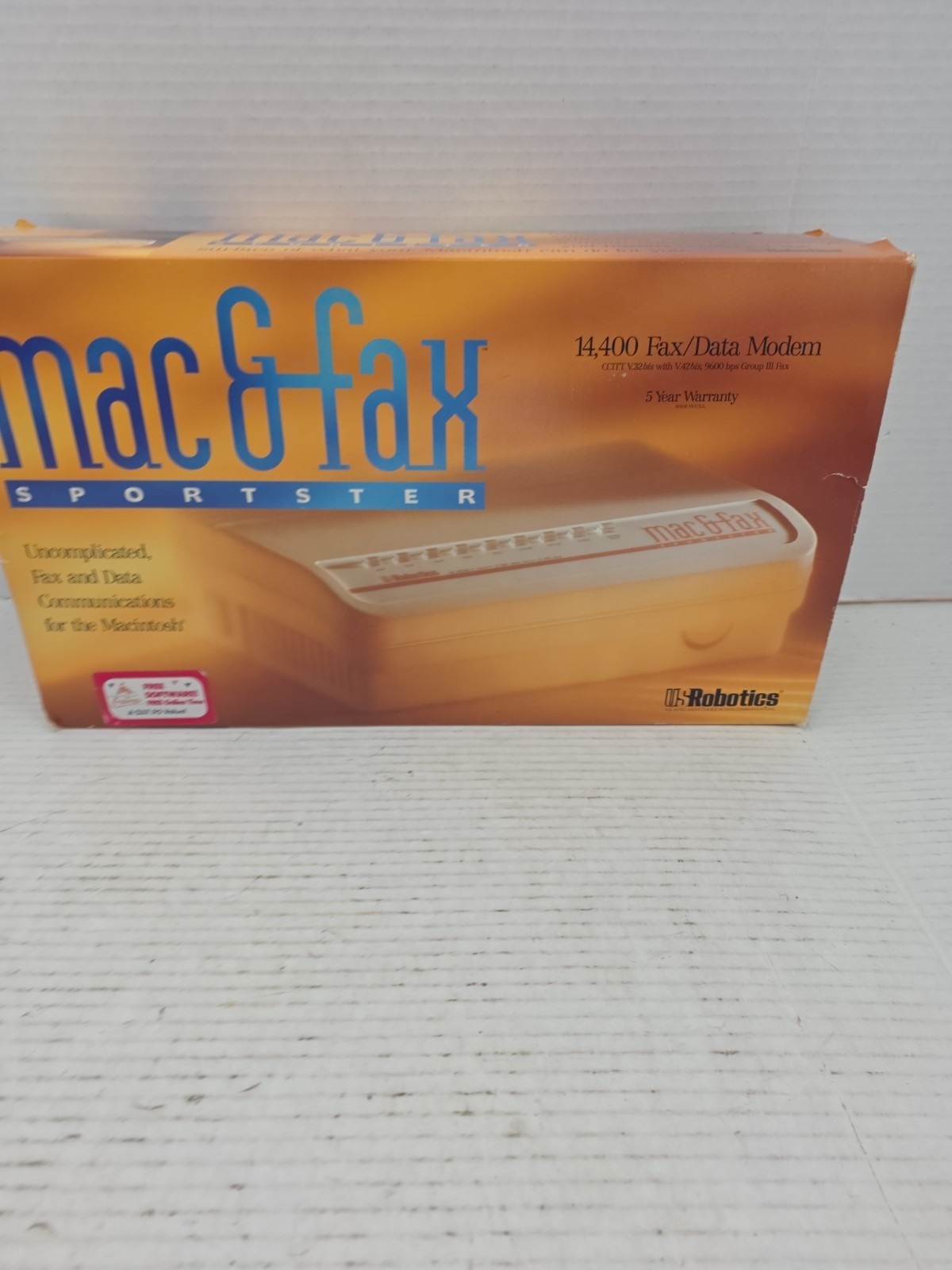 US ROBOTICS MAC&FAX SPORTSTER 14,400 FAX/DATA MODEM