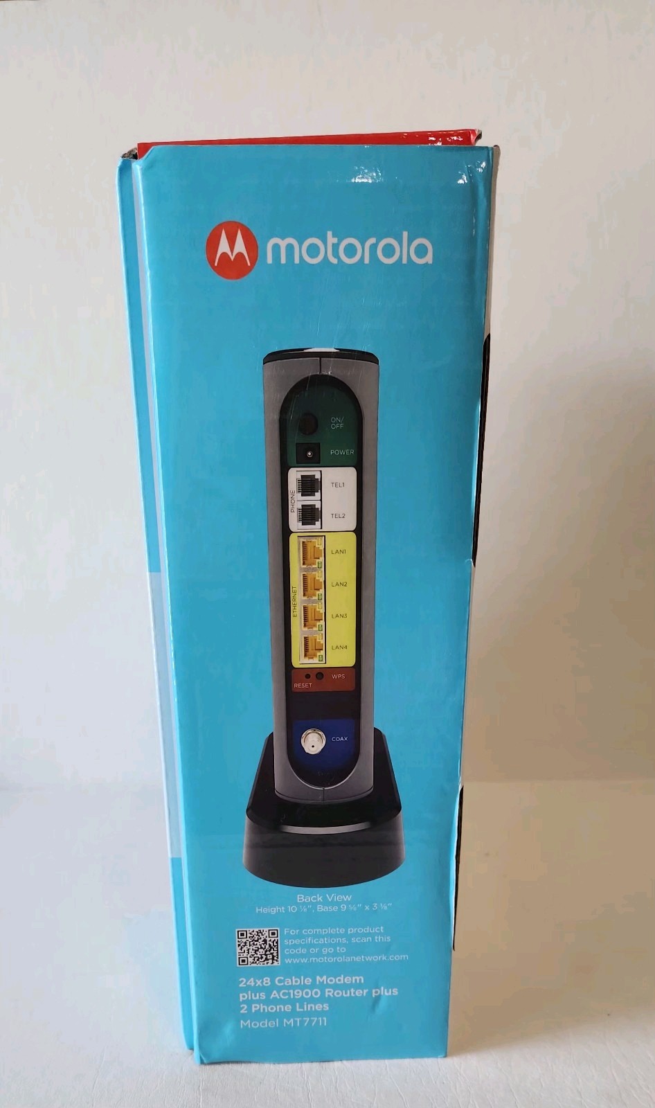 Motorola MT7711 24X8 Cable Modem and AC1900 Dual Band Wi-Fi Gigabit Router 2…