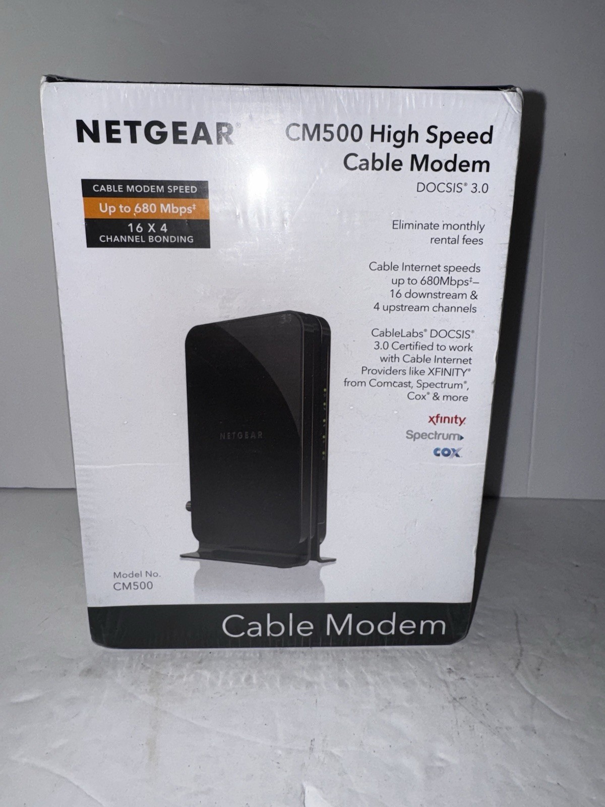 NETGEAR CM500 (CM500100NAS) 680 Mbps – Black