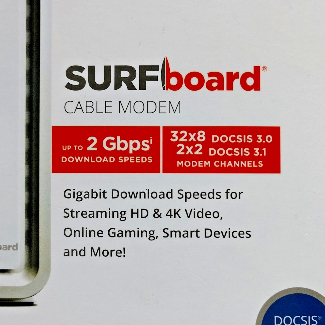 ARRIS SURFboard SB6183 Cable Modem EUC Wrong Box SB8200 – Read Description