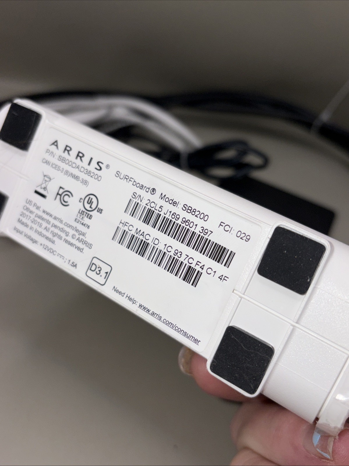 Arris SURFboard SB8200 DOCSIS 3.1 Modem