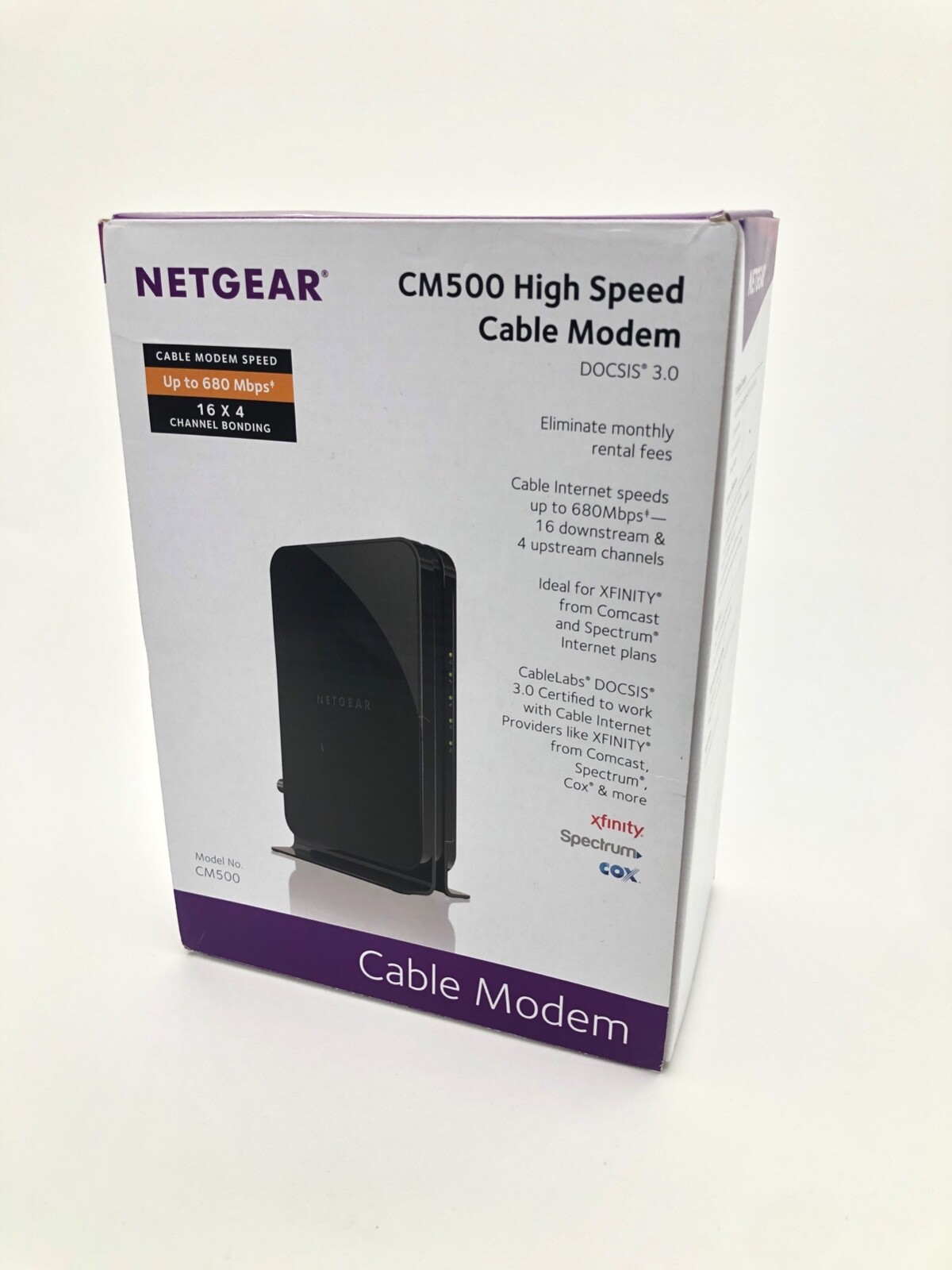 NETGEAR CM500V Cable Modem for Internet & Voice