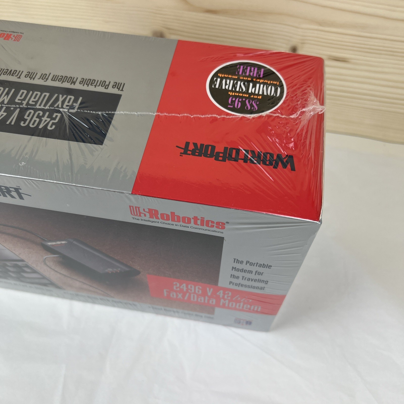 NOS WorldPort USRobotics 2496 V. 42 bis Fax/Data Modem 9600 bps – NEW Sealed