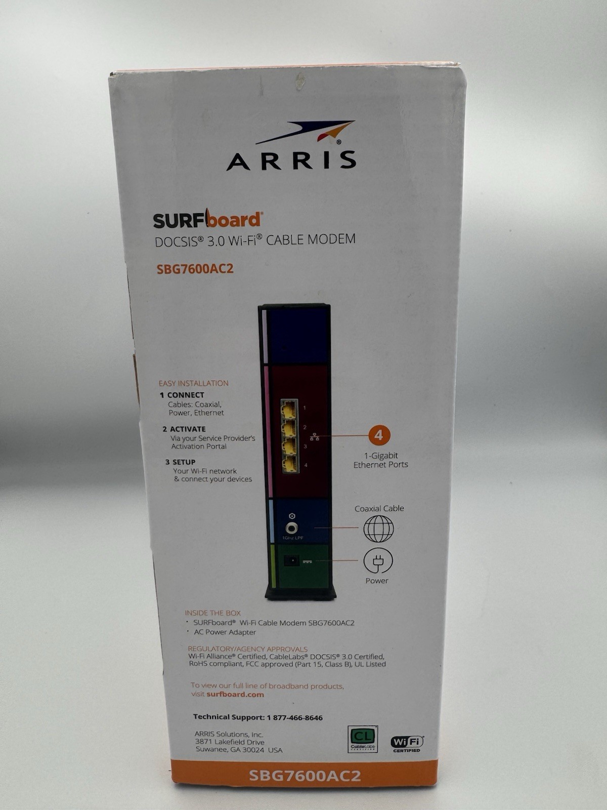 ARRIS SURFboard SBG7600AC2 DOCSIS 3.0 Cable Modem & AC2350 Wi-Fi Router – READ