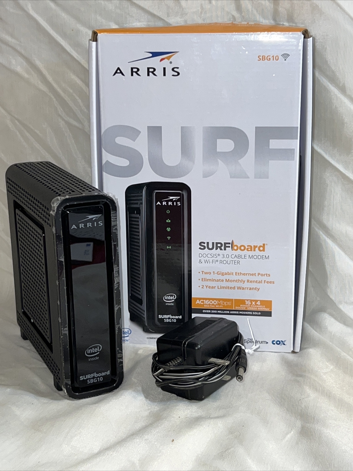 Arris Cable Modem Wifi Router SURFboard Docsis 3.0 AC1600 Mbps SBG10