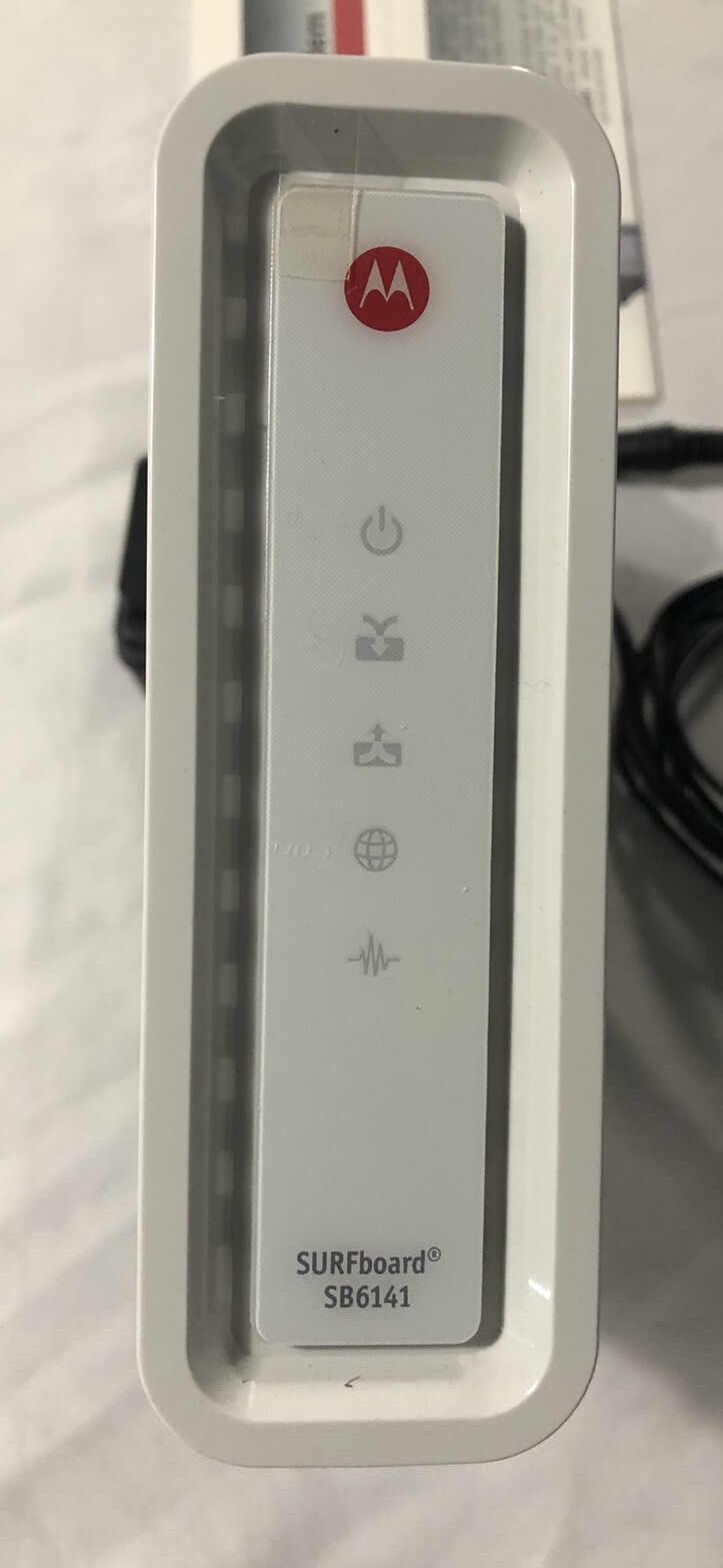 Used Motorola SURFboard EXtreme Cable Modem Model SB6141 with DOCSIS 3.0 -White
