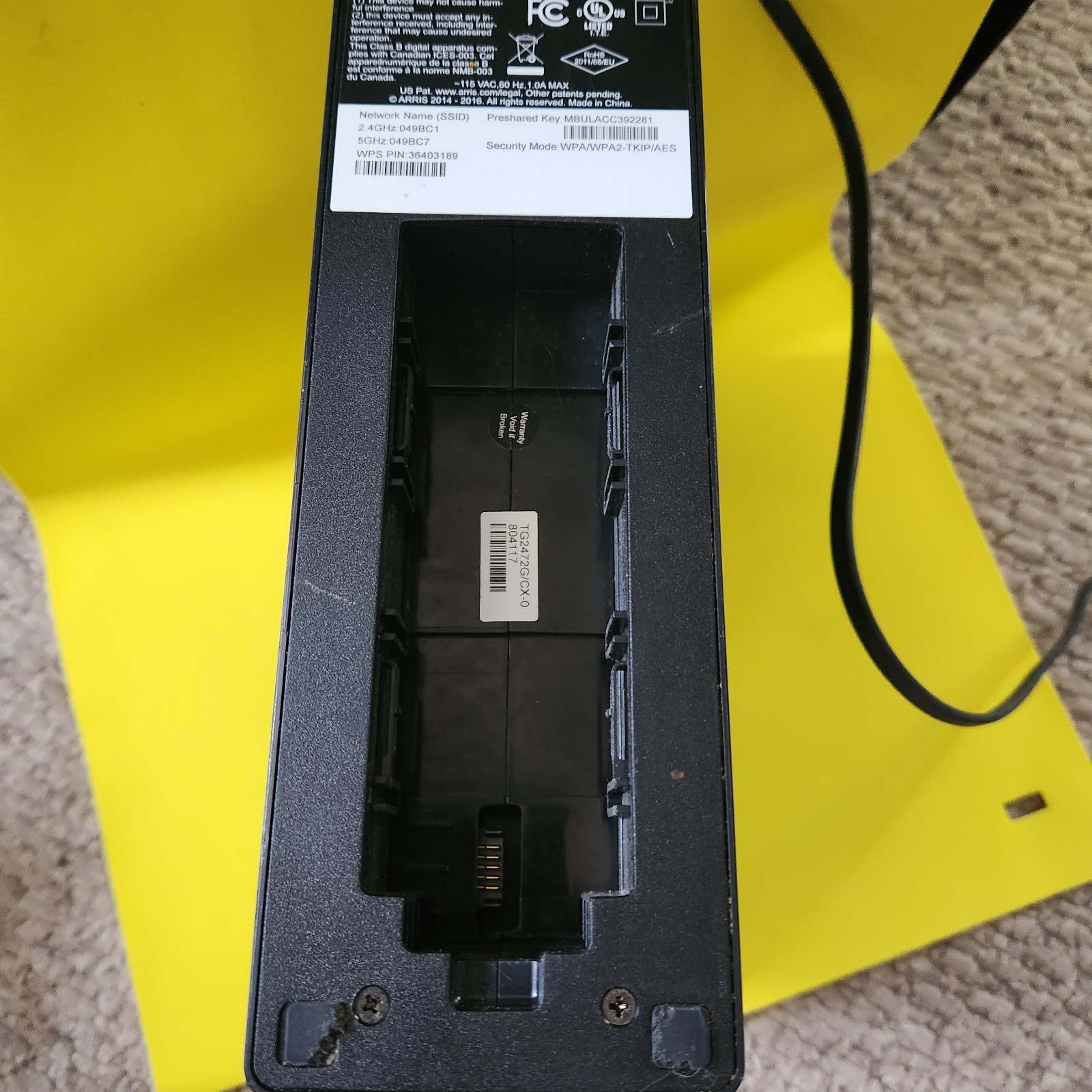 ARRIS Touchstone TG2472G Gateway Modem Tested