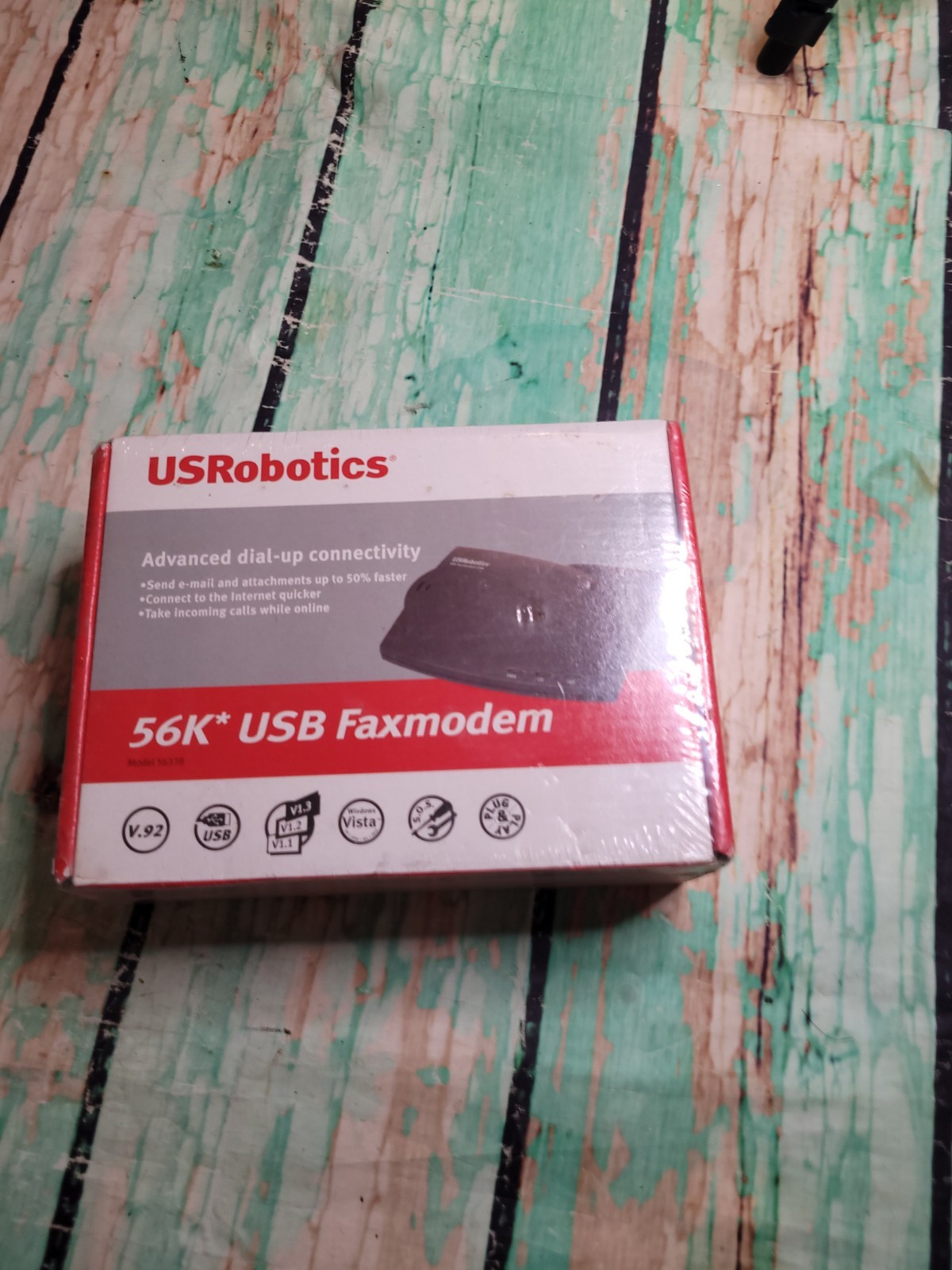 US Robotics USR5633B 56K USB FaxModem Advanced Dial-Up Connectivity Plug & Play