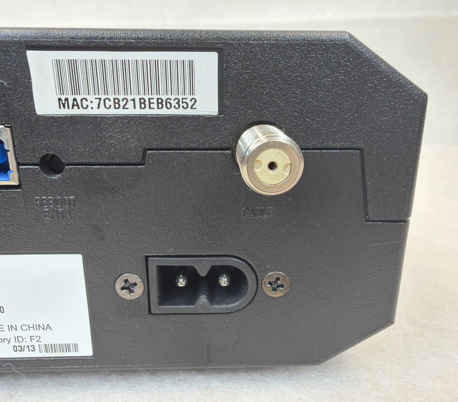 Cisco DPQ3212 DOCSIS 3.0 Residential Gateway Cable Modem Pre-Owned No Power Cord