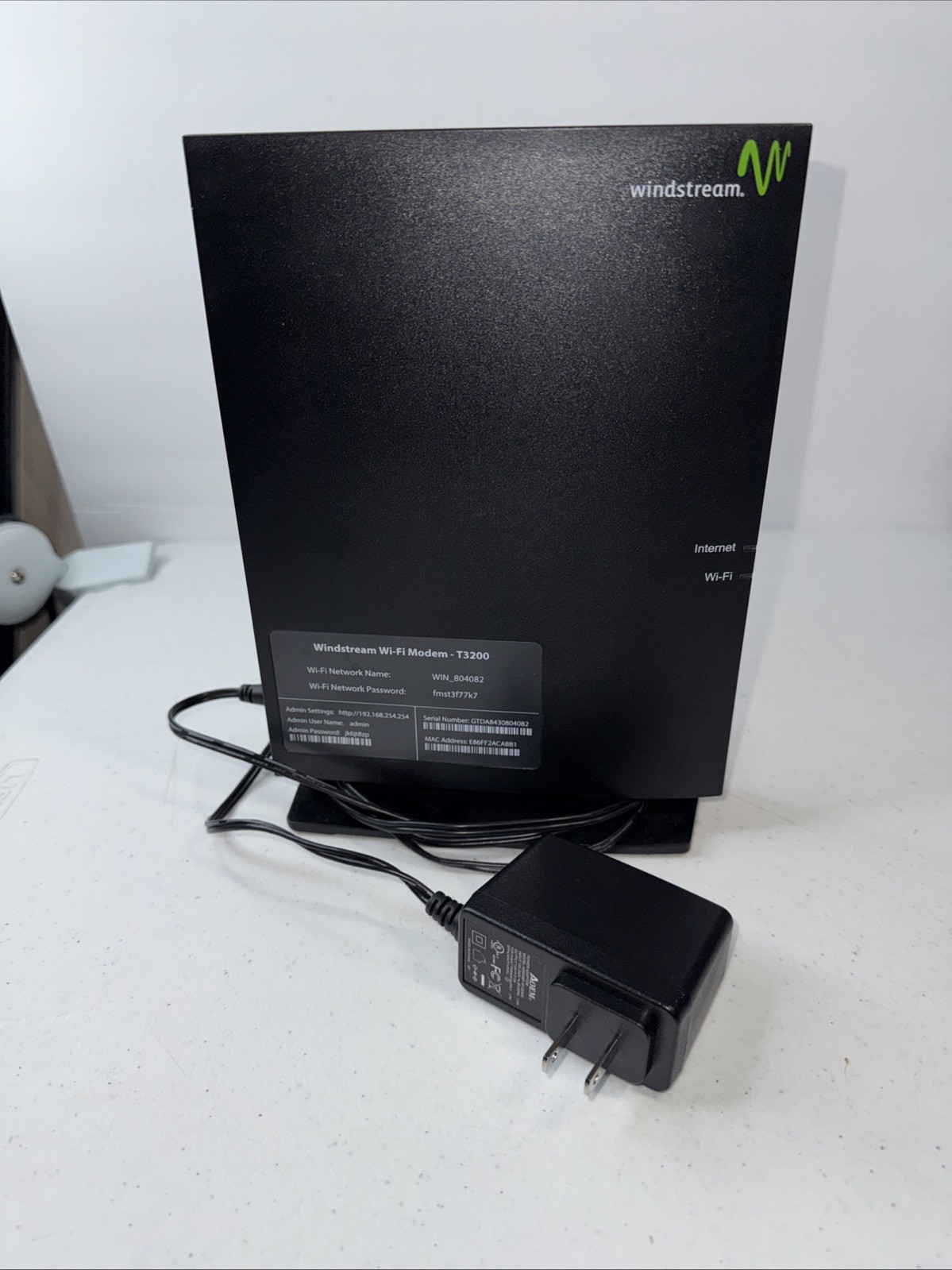 WINDSTREAM Wi-Fi modem T3200 Bonded VDSL2 Wireless AC Gateway Router
