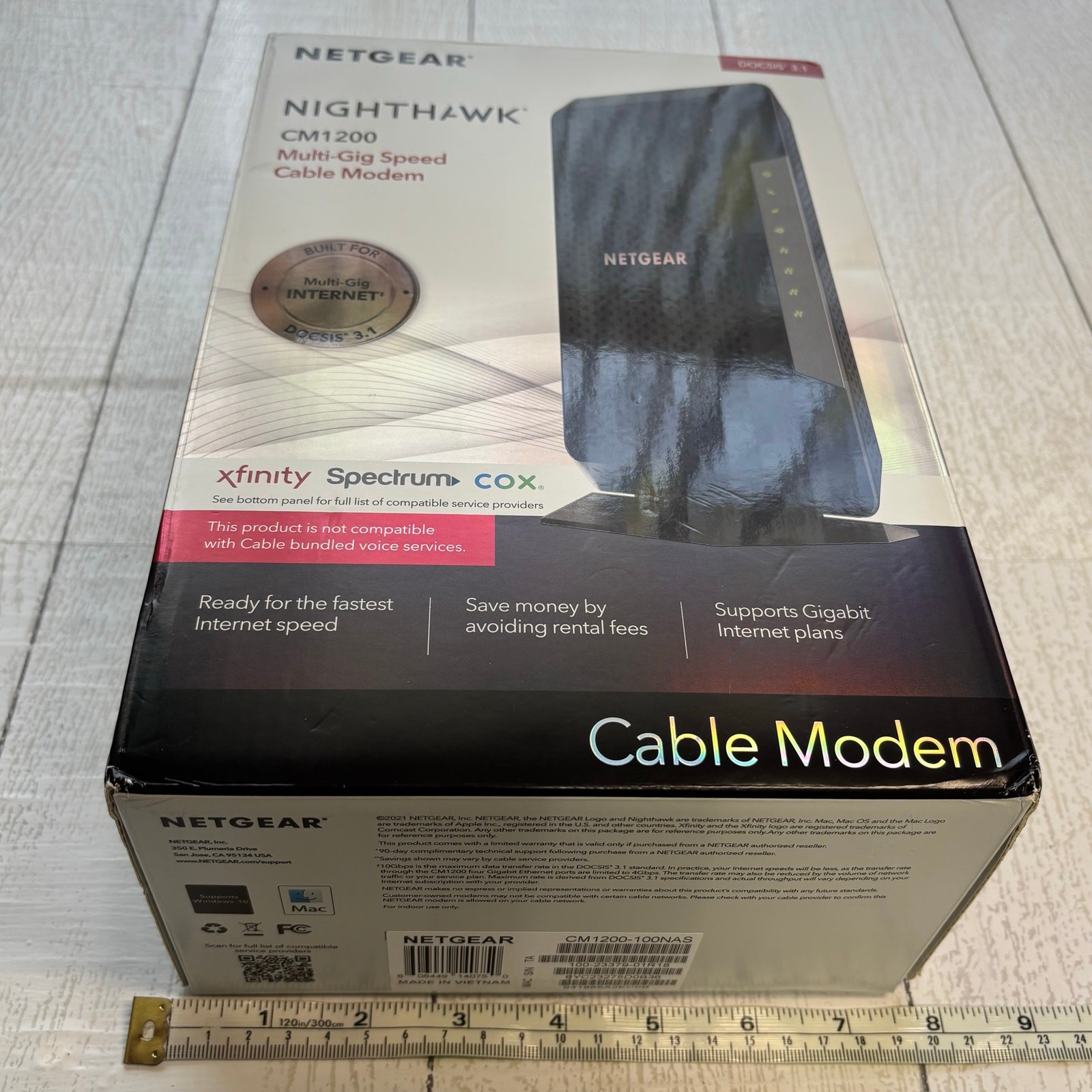 Netgear Nighthawk CM1200 Multi-Gig DOCSIS 3.1 Cable Modem
