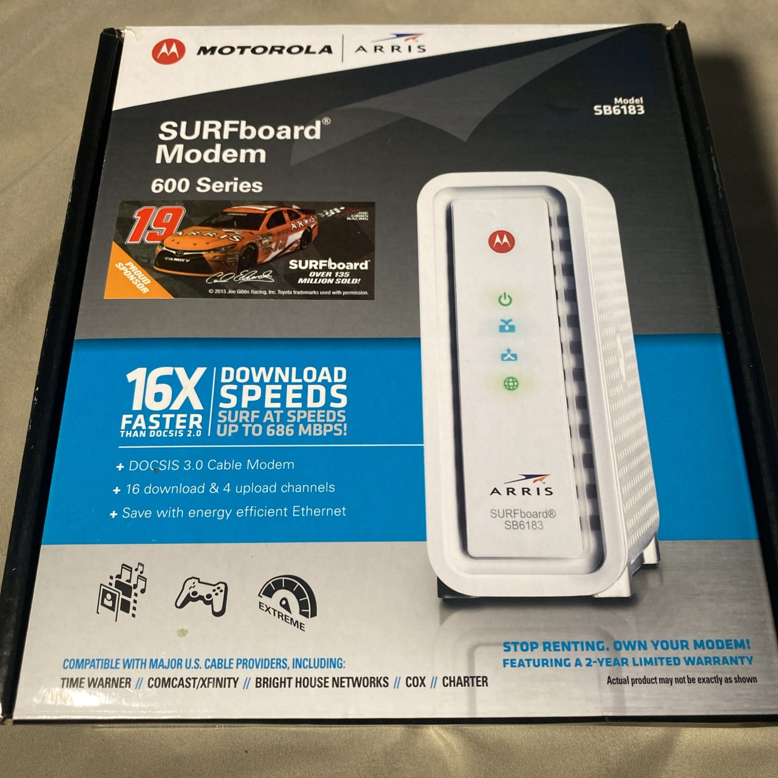 Motorola Arris Surfboard Modem 600 Series SB6183 Open Box