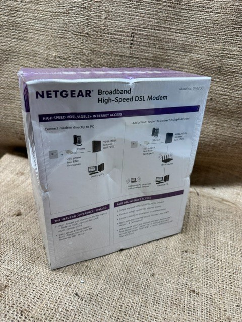 Netgear Broadband High Speed DSL Modem VDSL/ADSL DM200-100NAS*New