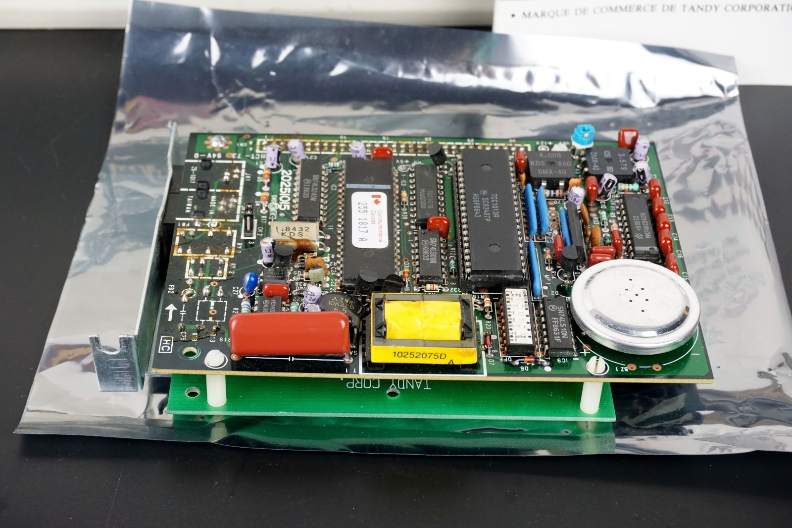 Vintage Tandy TRS 25-1017 300 Baud Modem Internal PCB Board Boxed
