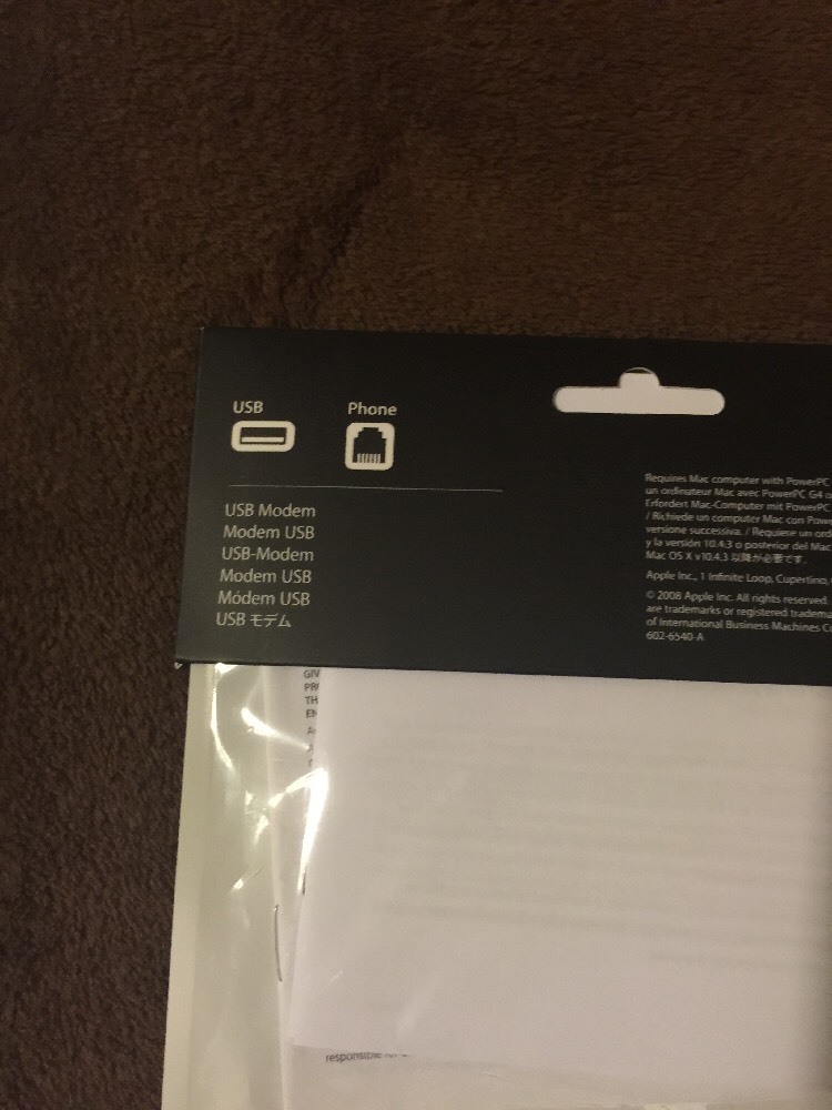 Lot of 10 Genuine Apple USB Dial-up External 56 Kbps Modem Model MA034Z/A