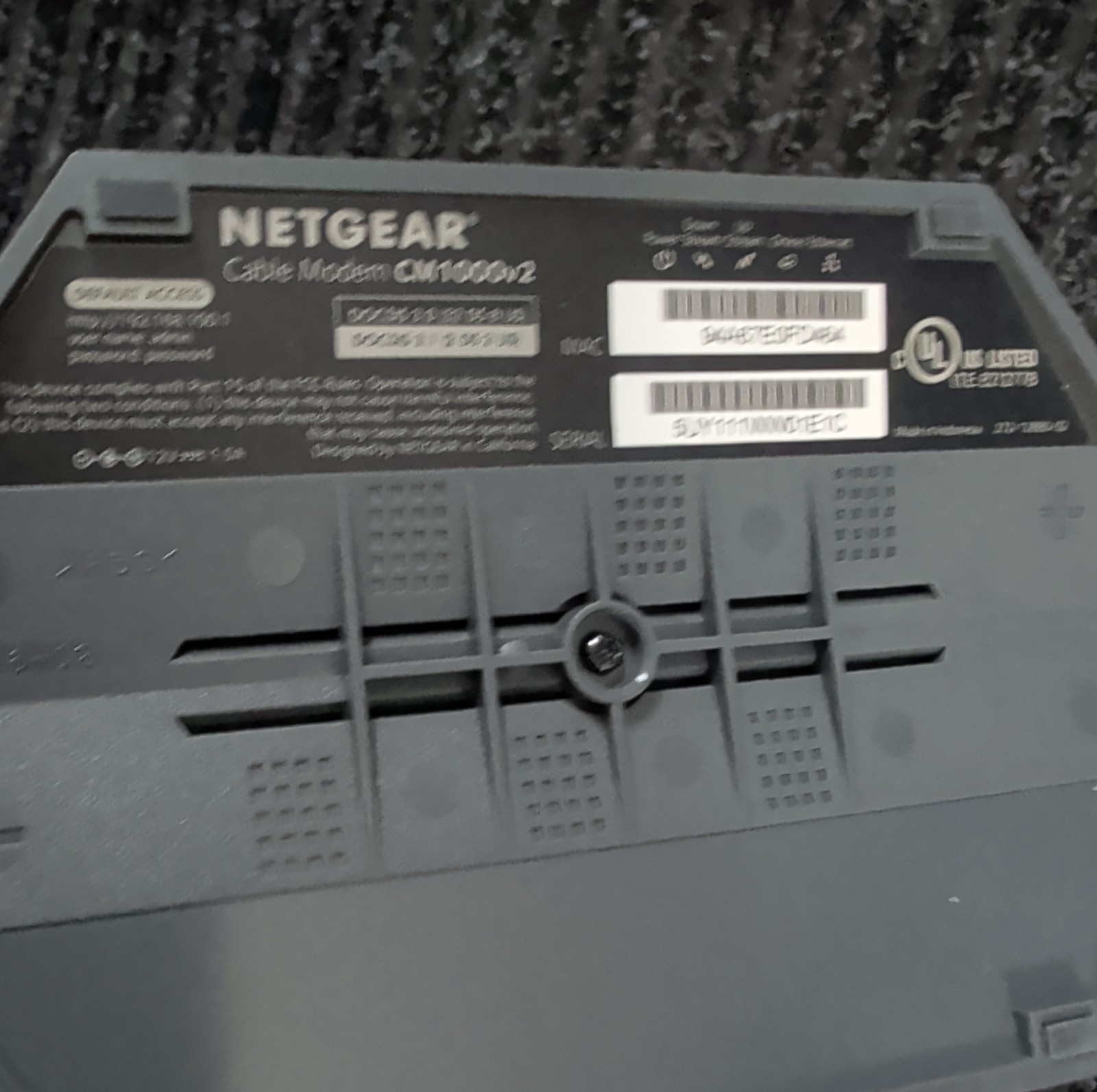 NETGEAR CM1000V2 Nighthawk DOCSIS 3.1 Cable Modem with Power Cord
