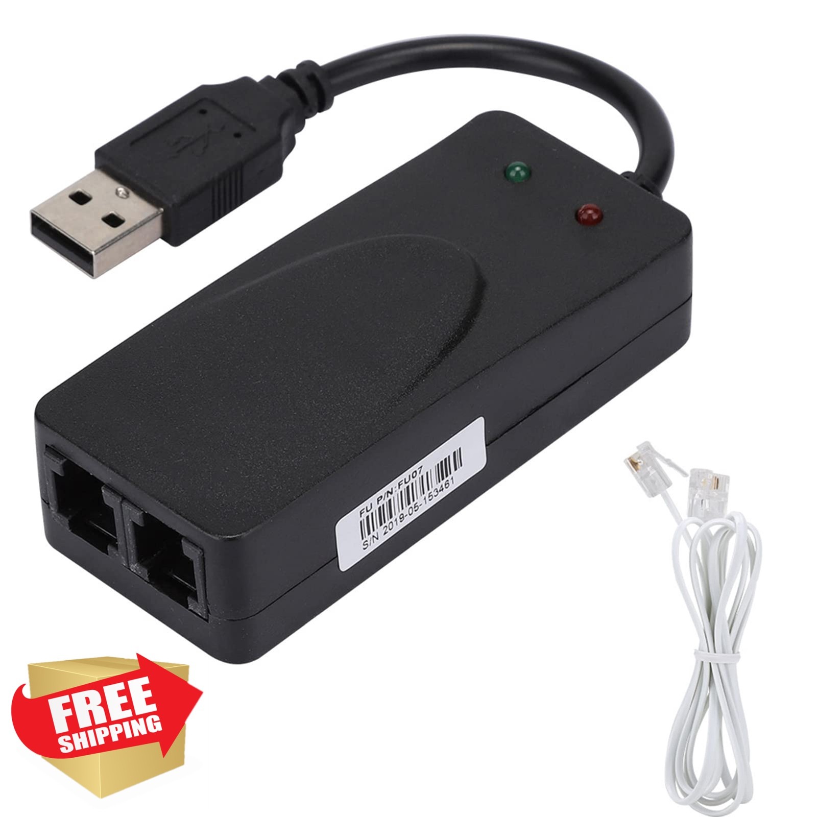 Tyenaza USB 56K Fax Modem External V.90