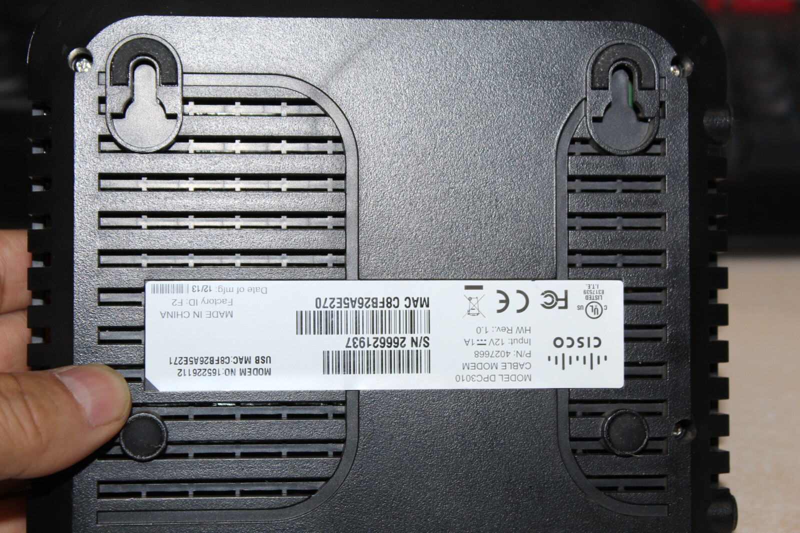 Awesome Cisco Model DPC3010 CH Cable Modem 4027668 With powre plug
