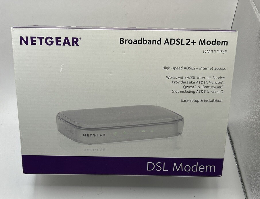 Netgear DSL Broadband , DM111PSP, ADSL2+ Modem Missing CD