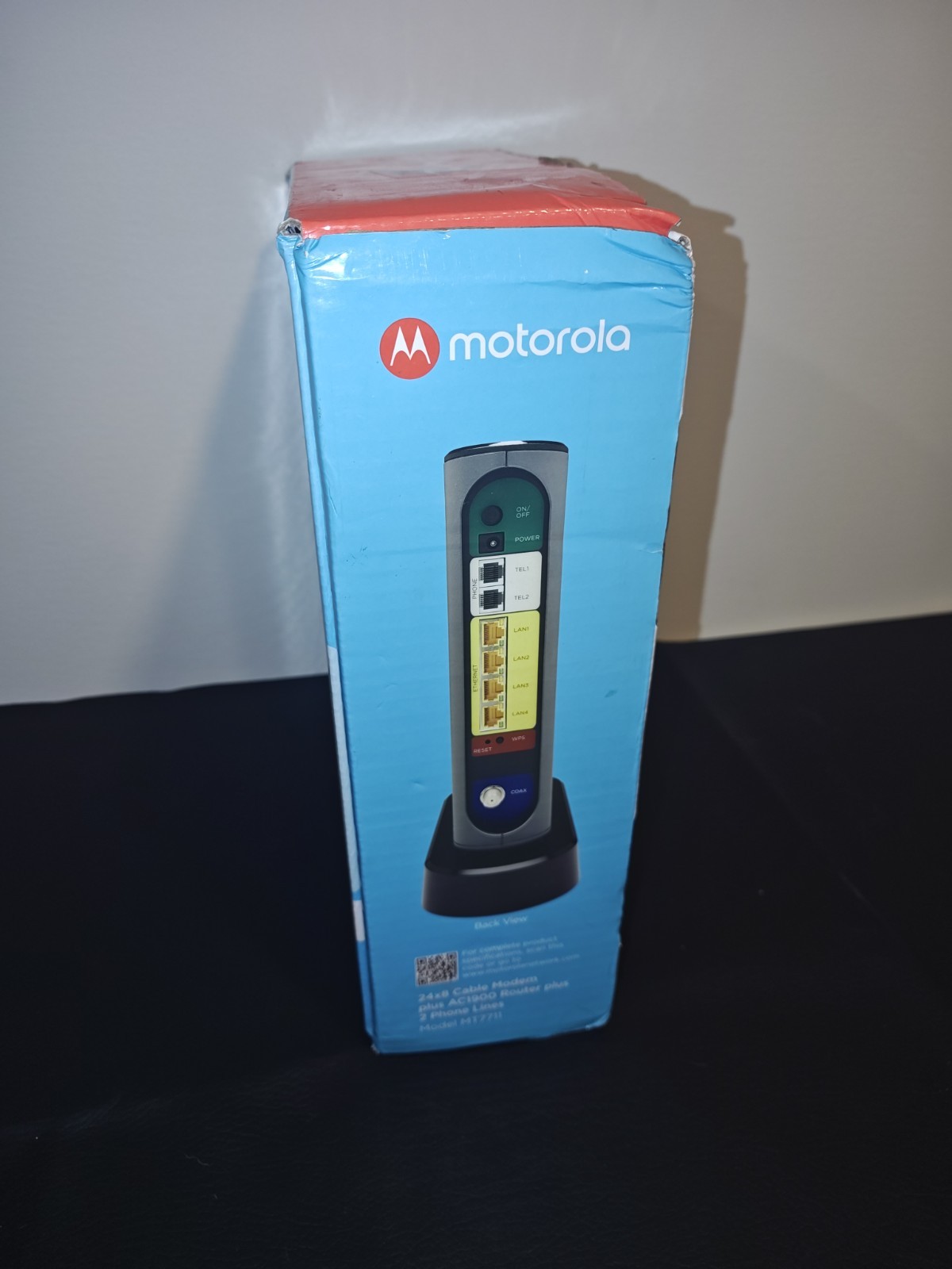 As-is Motorola MT7711 24×8 Modem Router Two Phone Ports DOCSIS 3.0 Dual Band