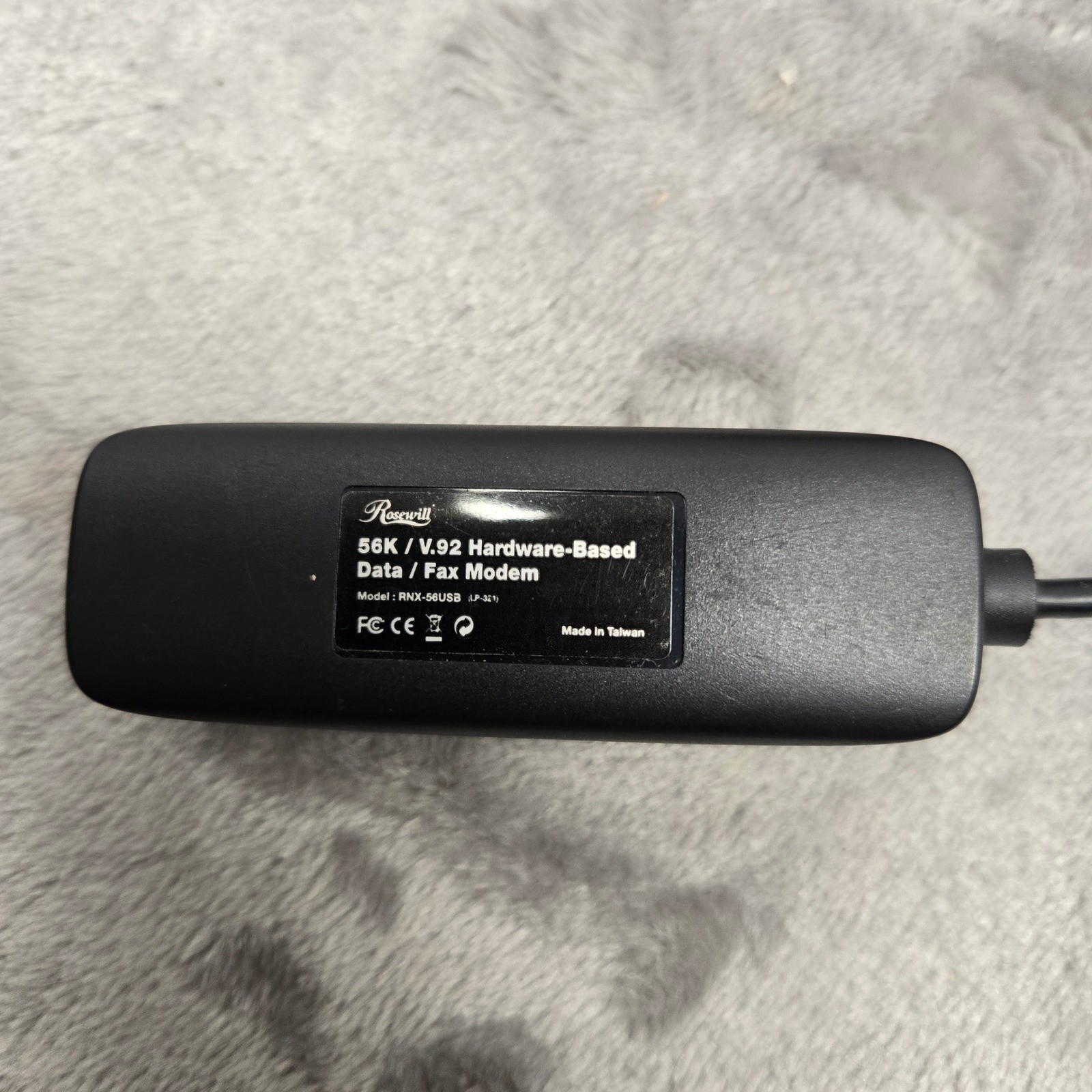 Rosewill RNX-56USB 56K V.92 Hardware-Based USB External Data Fax Modem Black