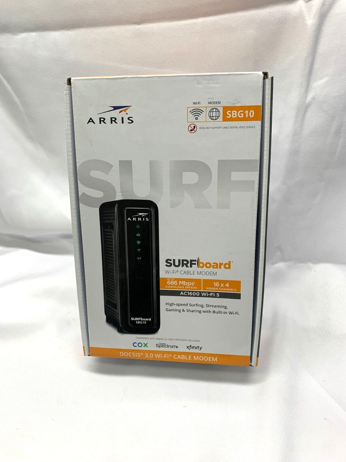 ARRIS SURFboard SBG10 Dual Band AC1600 Docsis 3 WIFI Cable Modem & Router In One