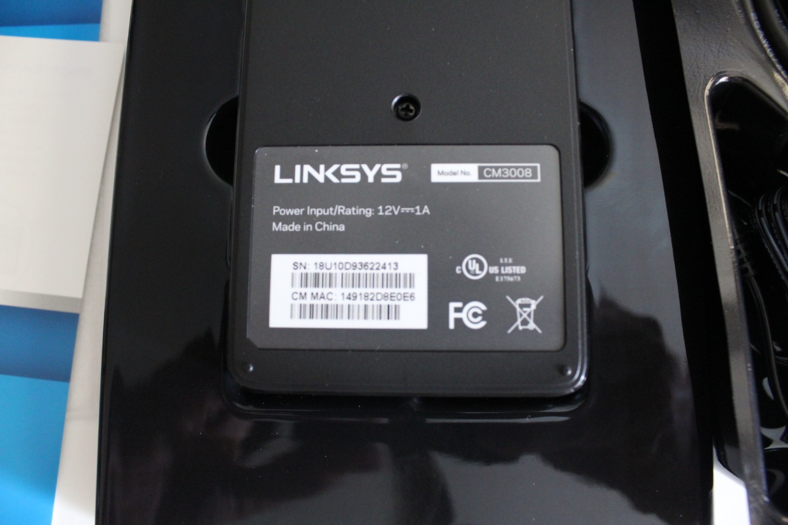 LINKSYS CM3008 8 x 4 Cable Modem DOCSIS 3.0, 343 Mbps – New