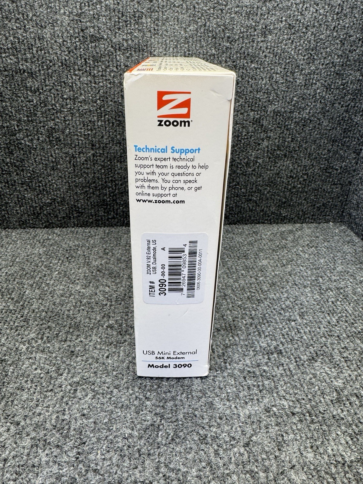 Zoom 3095 Zoom 56K V.92/V.90 Modem (USB Mini External) Mac PC Linux