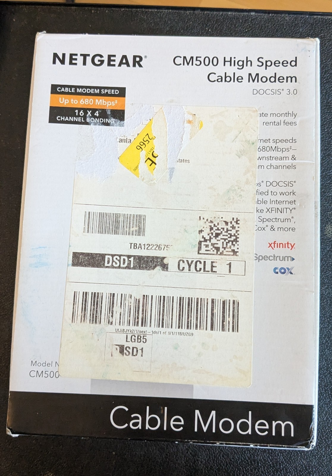 NETGEAR CM500 High Speed Cable Modem DOCSIS 3.0 680Mbps Xfinity Spectrum Cox