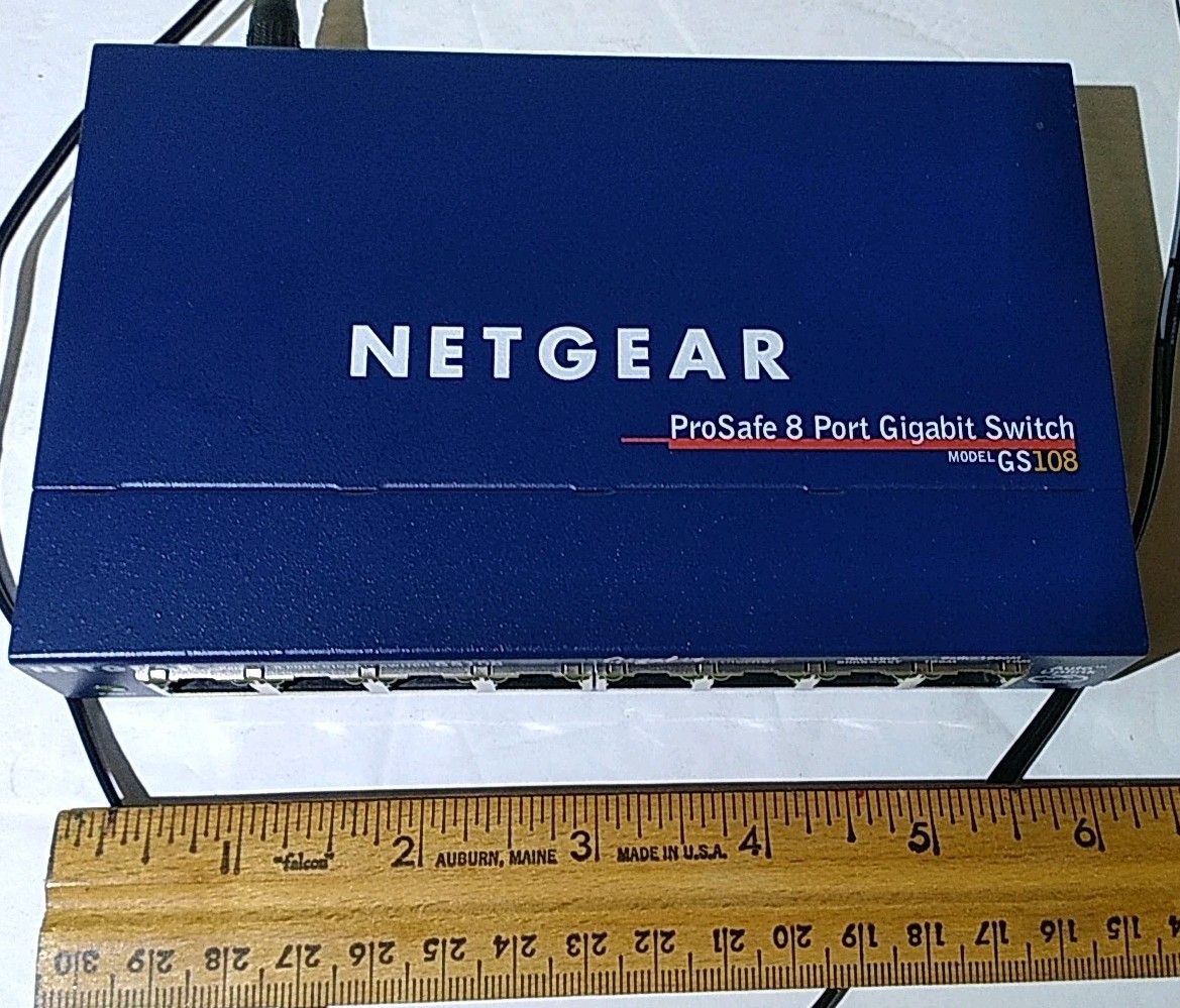 NETGEAR GS108 (GS108) 8 Port Standalone Gigabit Ethernet Switch