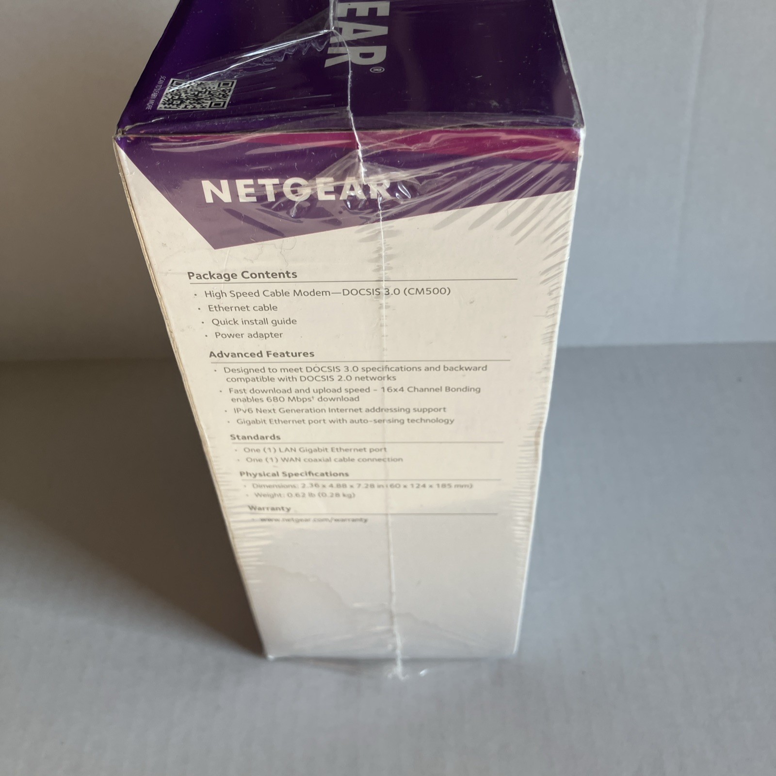 NEW Netgear High Speed Cable Modem Model CM500 – SEALED!