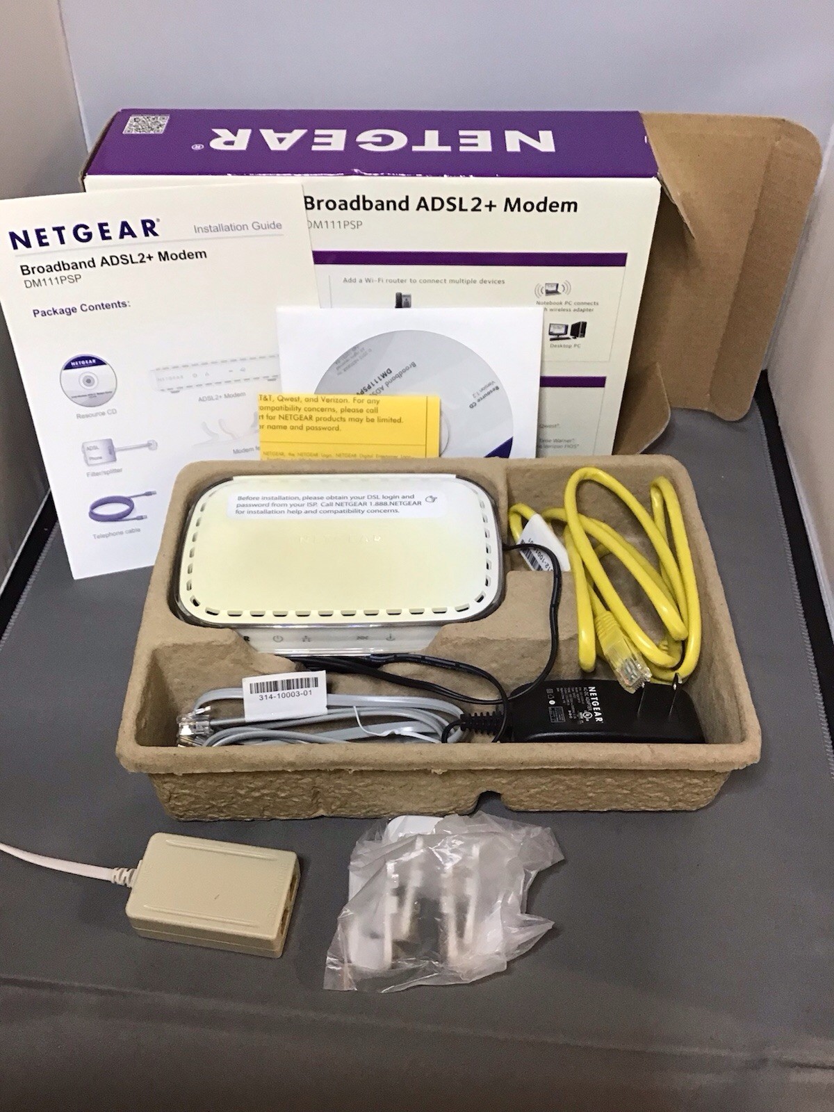 NETGEAR Broadband ADSL2+ Modem DM111PSP . DSL Modem.
