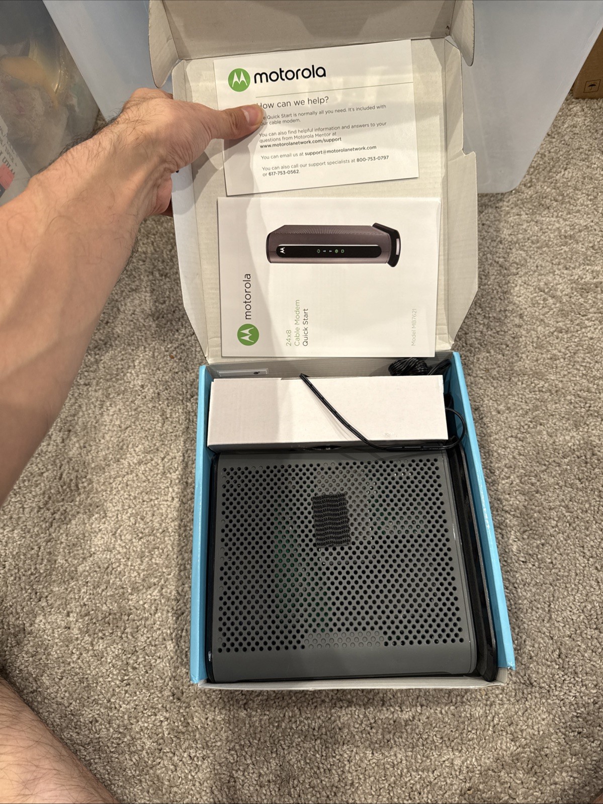 Motorola MB7621-10 1000 Mbps Cable Modem Docsis 3.0 xfinity comcast cox
