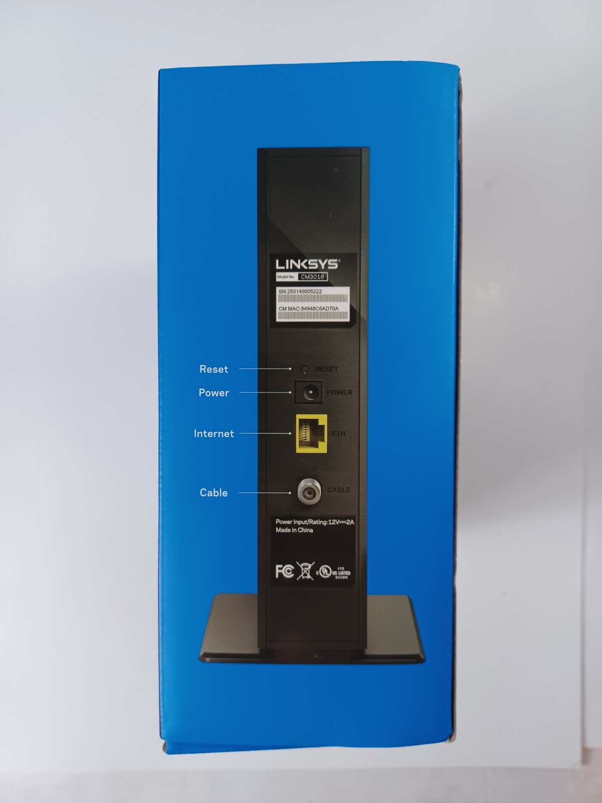 Linksys Cable Modem Model CM3016 DOCSIS 3.0