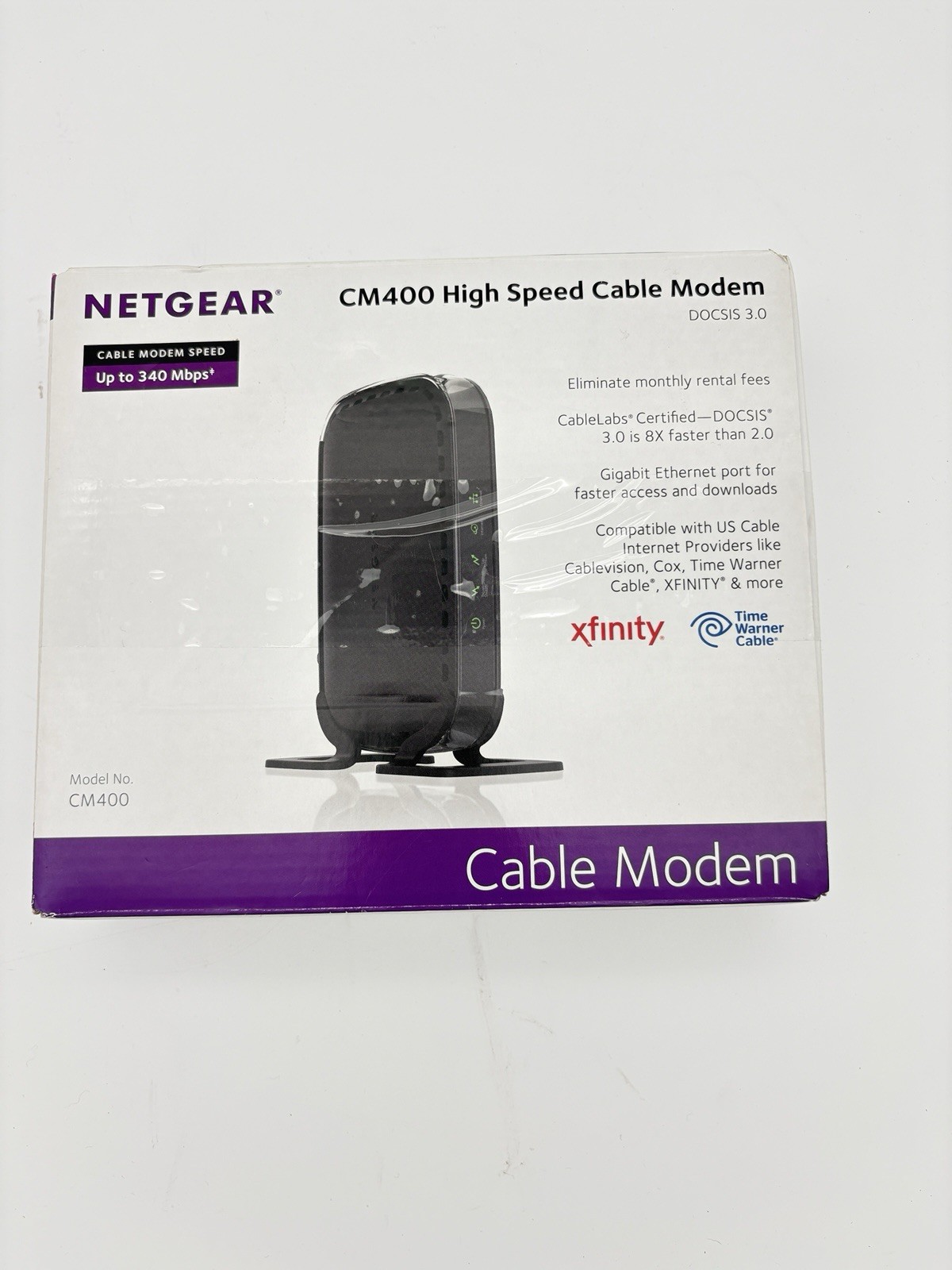 Netgear DOCSIS 30 (CM400-100NAS) 340 Mbps