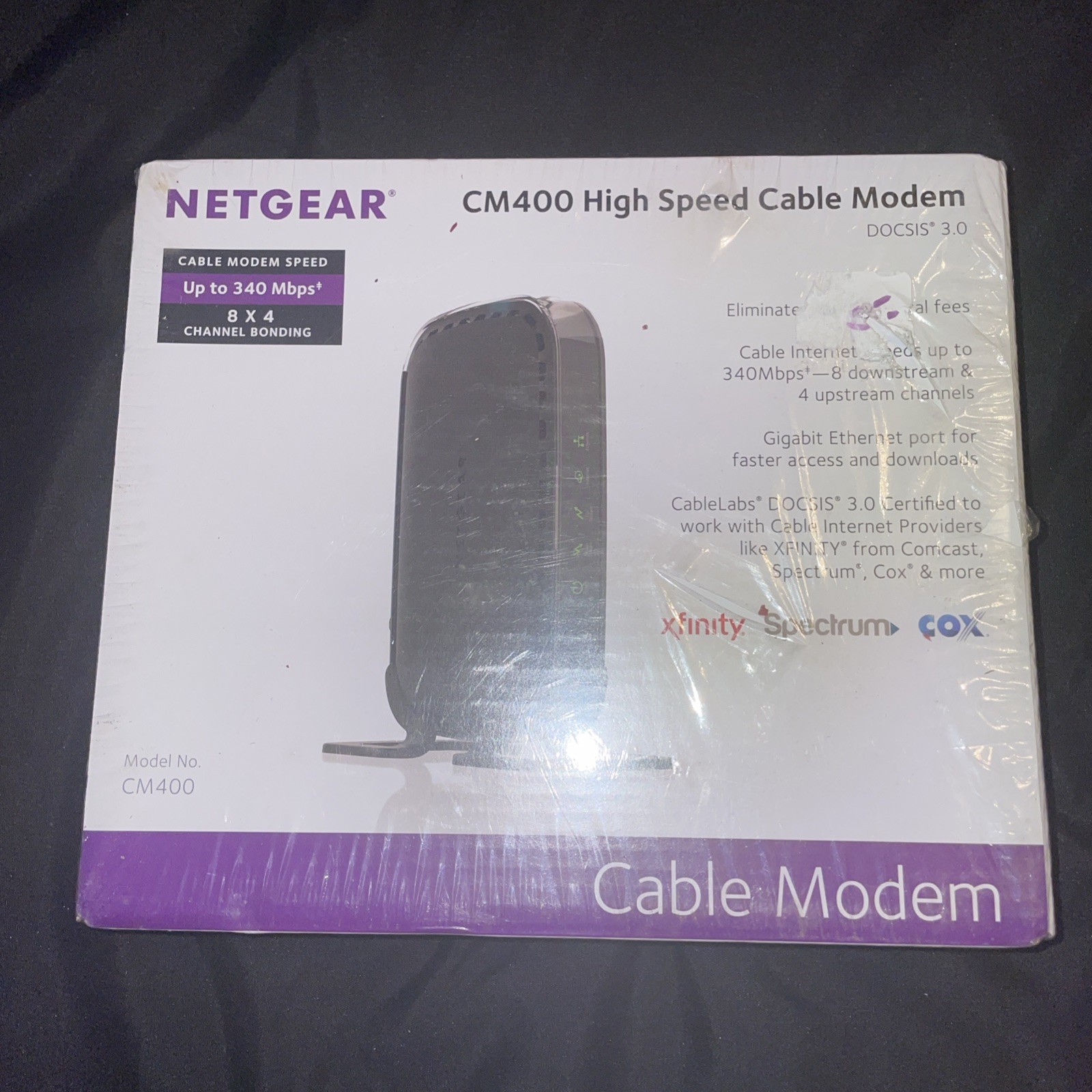Netgear DOCSIS 30 (CM400-100NAS) 340 Mbps