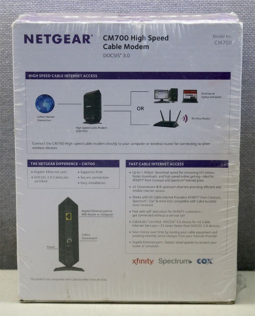 Netgear CM700 High Speed DOCSIS 3.0 Cable Modem New NIB CM700-100NAS