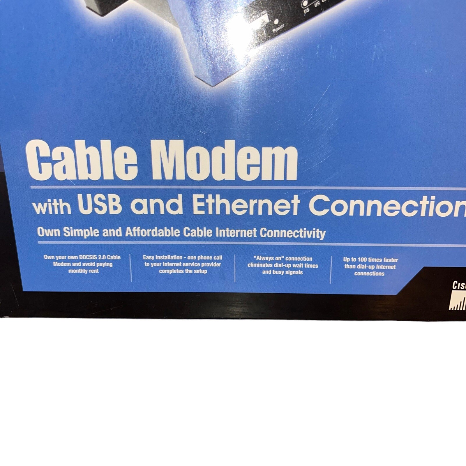 LINKSYS Cable Model with USB & Ethernet Connections – Model BEFCMU10
