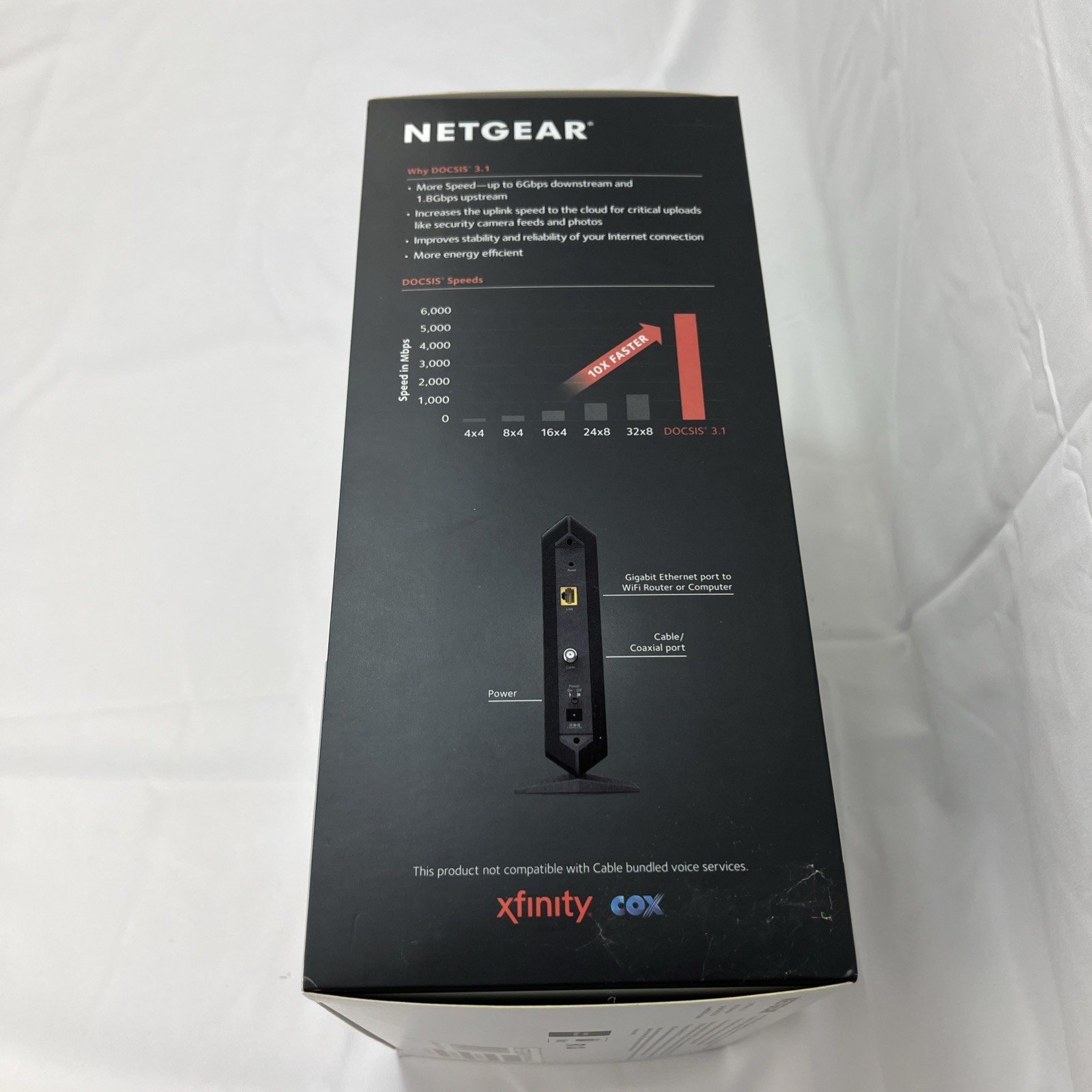 NETGEAR CM1000 Wired-Ethernet (RJ-45) Cable – CM1000100NAS (Black)
