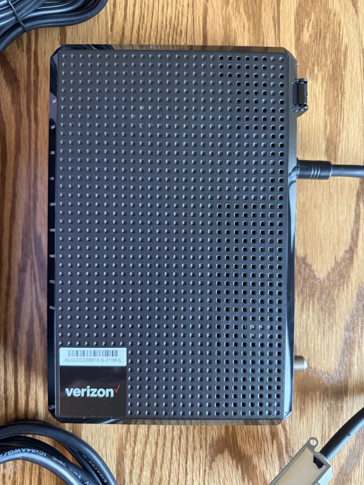 Verizon Fios Nokia G-211M-C ONT Fiber Optic Modem w/ Power Supply & Cables