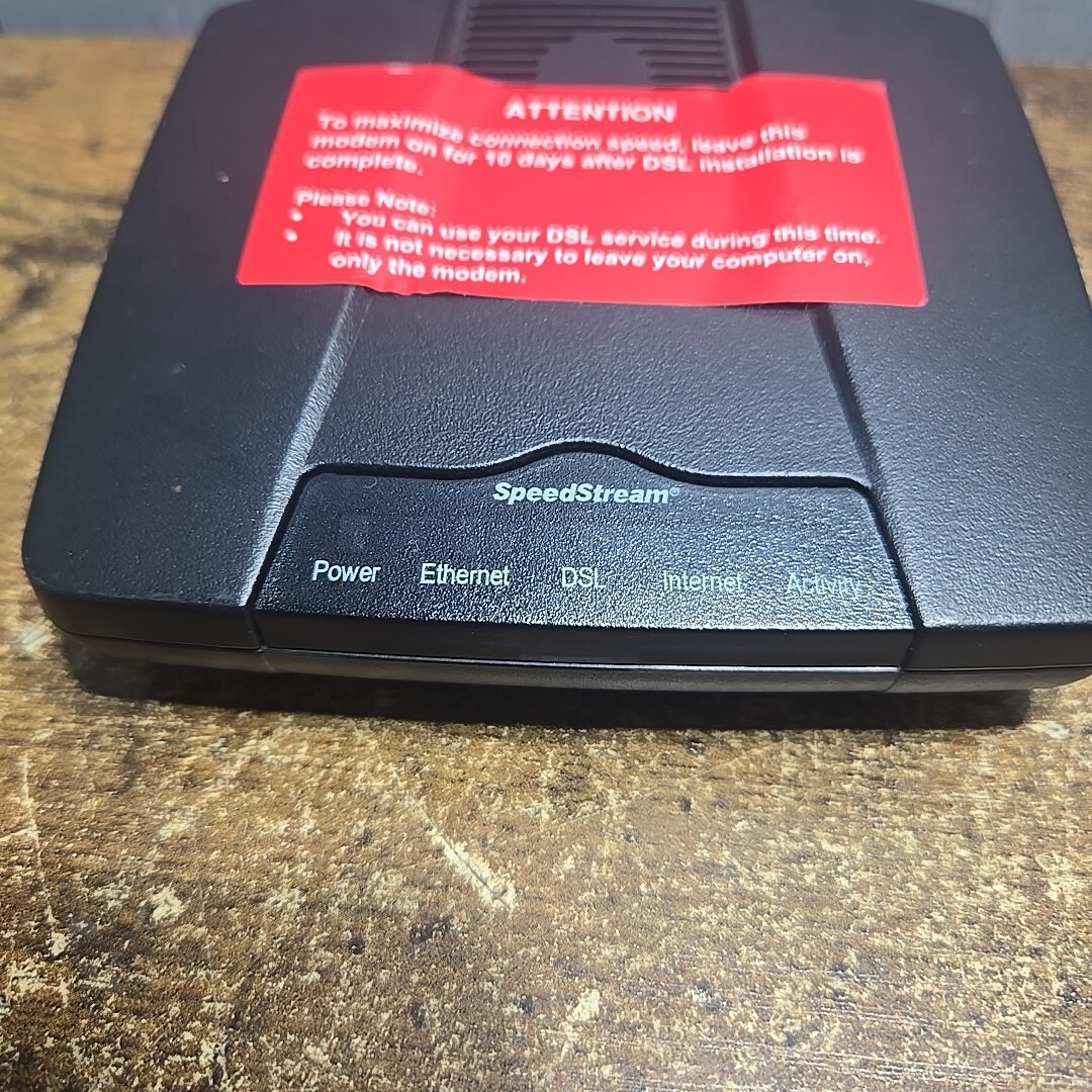 Siemens Speedstream 4100 Ethernet ADSL Modem Only — no power supply–